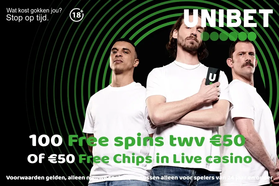 unibet bonus 100 gratis spins