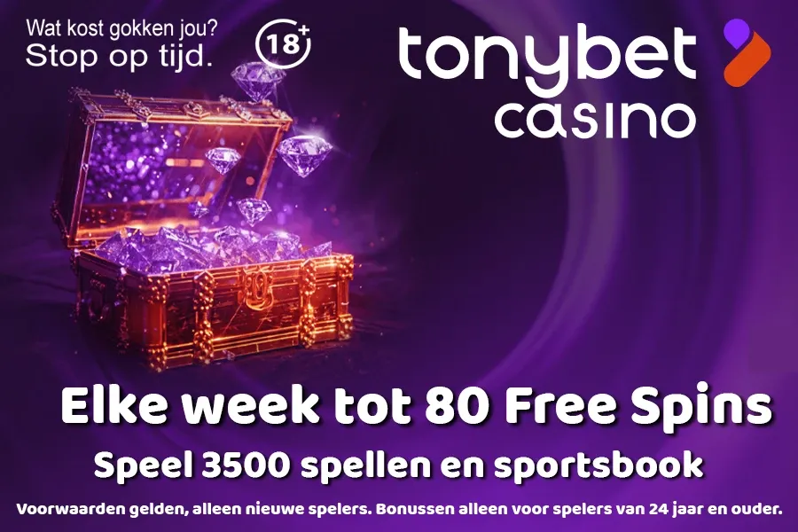 free spins bonus bij tonybet nederland